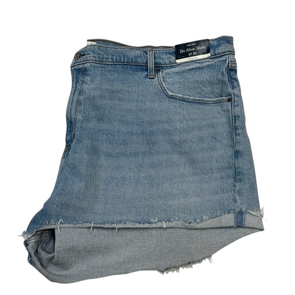 Abercrombie & Fitch Jean Short Womens Plus 37/24 Mom Short High Rise Curve Love - Picture 3 of 10